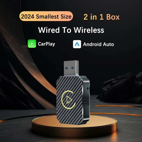 USB CarPlay AI Box 2in1 — Car Infotainment System, Auto Launcher