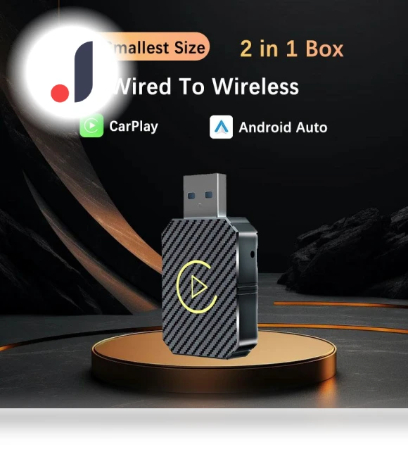 USB CarPlay AI Box 2in1 — Stereo Receivers, Auto Launcher