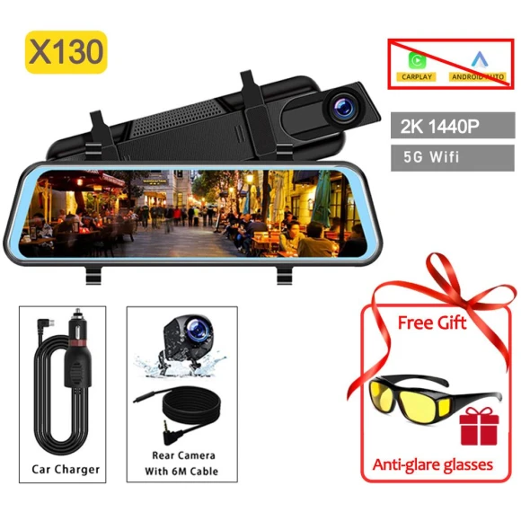 10-inch Mirror Dash Cam — Dash Cam, Auto Accessories Home