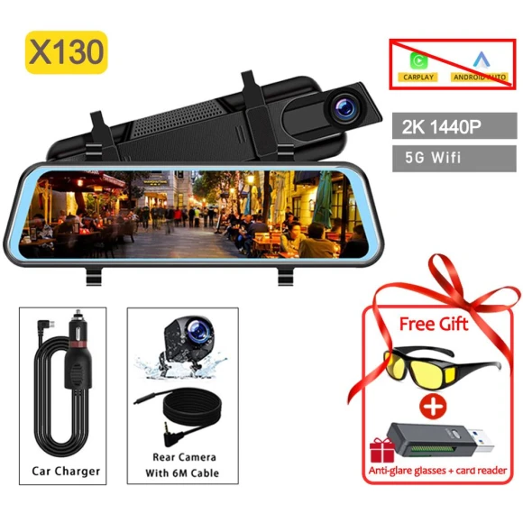 10-Inch Mirror Dash Cam — Dash Cam, Auto Accessories Home