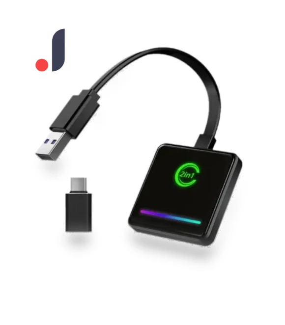 2-in-1 Wireless CarPlay Android Auto Adapter — Stereo Receivers, Simplistic Living Home