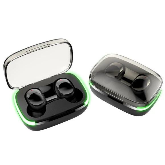 Bluetooth Earbuds with LED Lighting, QUEED