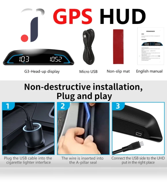 GPS HUD Head Up Display — Navigation & GPS Accessories, Auto Accessories Home