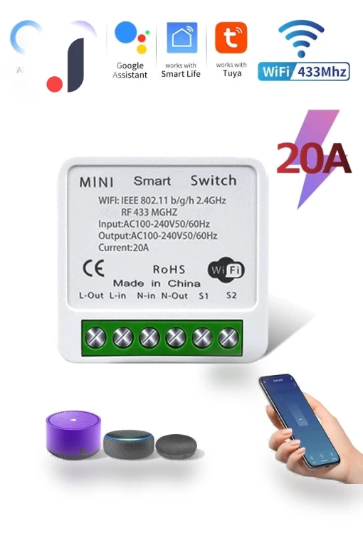 Mini DIY Smart Switch Module — Smart Home Modules, Good Household Items