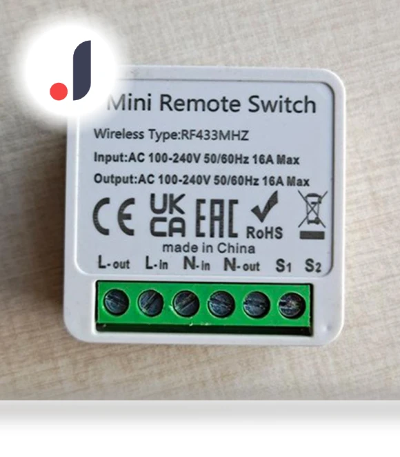 Mini Smart Switch LED Light Switch — Ceiling Fan Wall Controls, Cozy Cottage-Relax