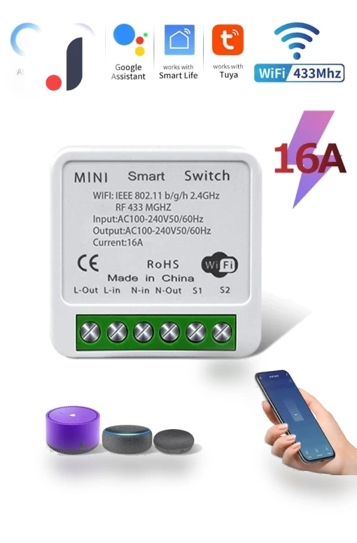 Mini Smart Switch Module — Smart Home Hubs & Controllers, Good Household Items