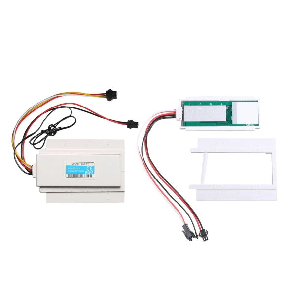 Single Button Touch Sensor with Clock and Temperature Display, Wit angel