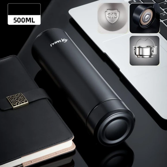 Smart Digital Display Vacuum Insulated Stainless Steel Mug, Household supplies MH