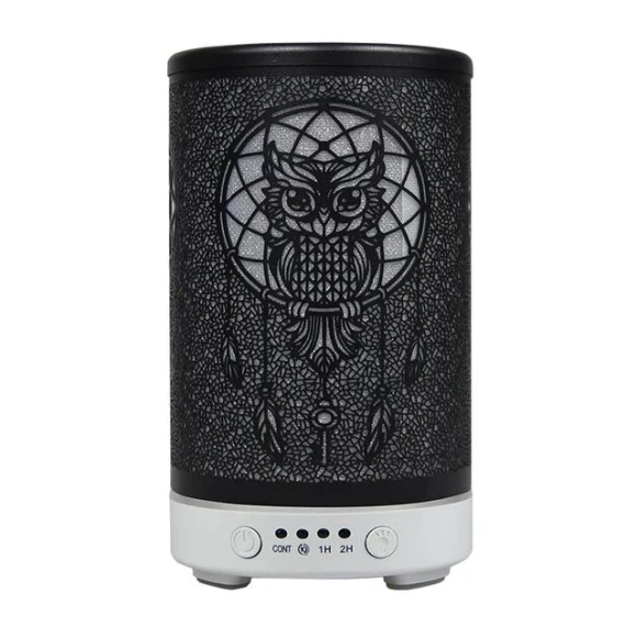 Ultrasonic Air Humidifier with LED Light — Essential Oil Diffuser, Lntelligent Living Hall