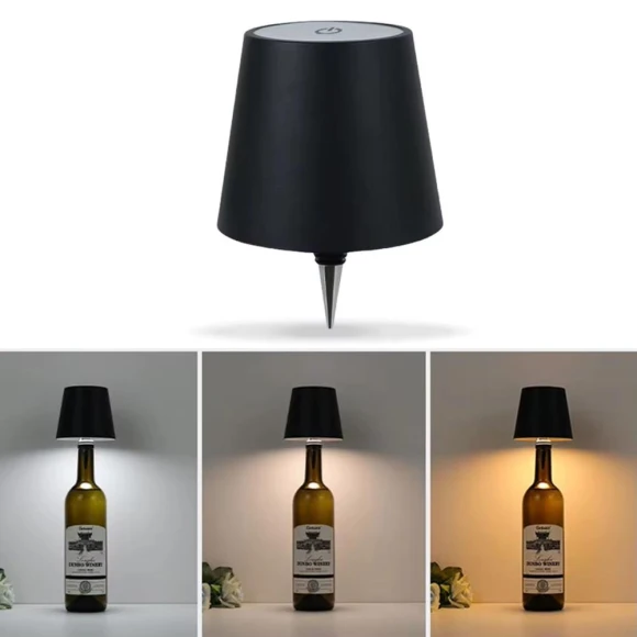 Wireless Bottle Table Lamp, JOHO