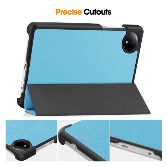 Tri-fold Leather Smart Tablet Case for Redmi Pad SE 4G 8.7, ENKAY