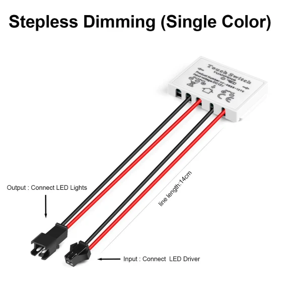 LED Vanity Mirror with Touch Dimmer Switch, 888 Auto Parts Town