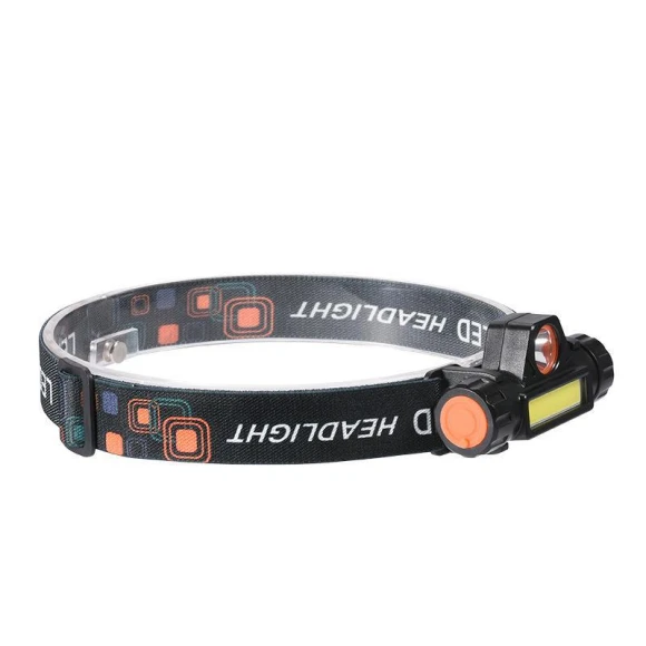 Rechargeable Headlamp with Dual Lamps, AI Supermarket