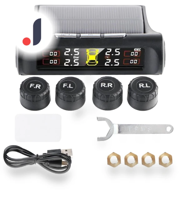 Solar Powered Universal Car TPMS with USB Charging — TPMS Sensor Replacements, AINYSZIN Automotive Parts
