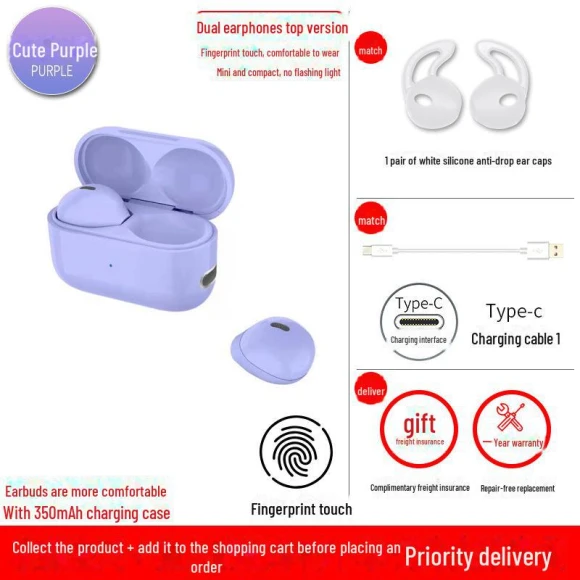 Ultra-Compact Bluetooth Headset — Wireless Earbuds, SmartGears