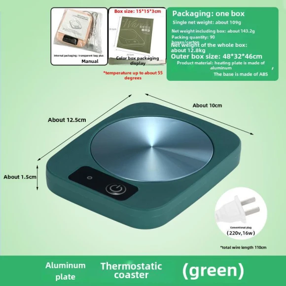 55° Constant Temperature Cup and Milk Warmer, AI Supermarket