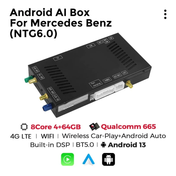 8Core Qualcomm 665 Android Ai Box — Car Infotainment System, Auto Launcher