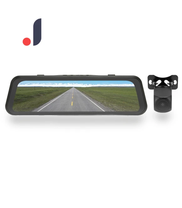 Full HD 1080P Smart Mirror Parking Assistant with Dual Cameras — Rearview Cameras for Cars, Zeblaze