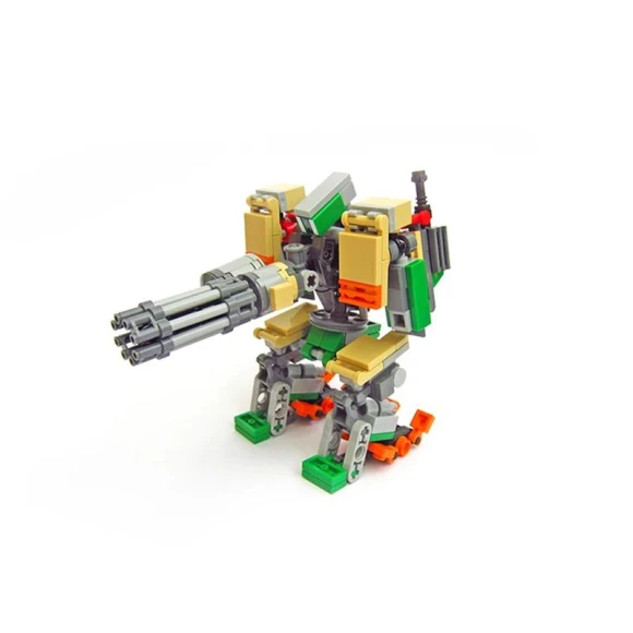 Mecha Bastions Vanguard Morphing Robot Building Blocks Kit, LYB Rainbow