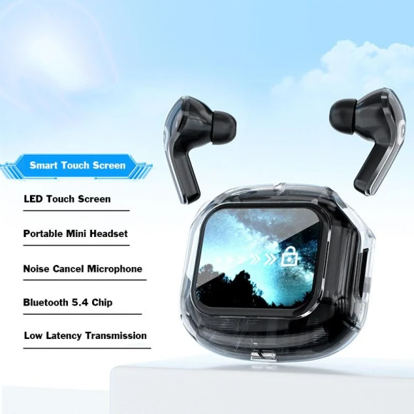 Wireless Smart Headphones with Touch Screen, Along Choice