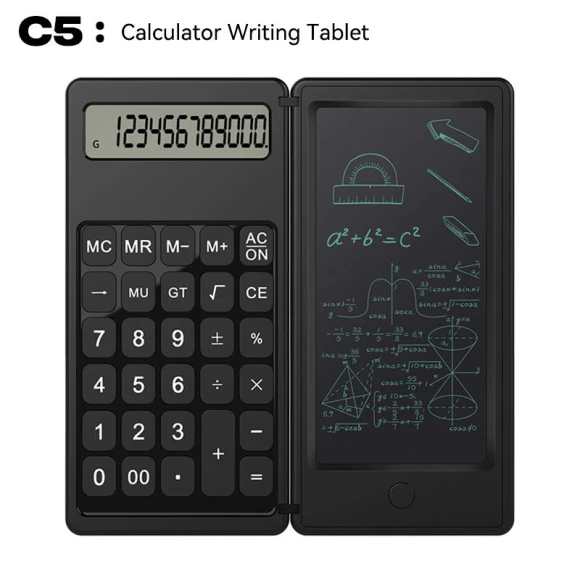 2-in-1 Smart Calculator and 6-inch Writing Tablet, VAORLO