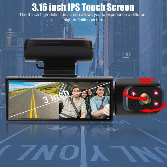 Dual Lens Dash Cam, Timeless Home
