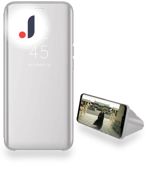 Luxury Mirror View Smart Magnetic Flip Phone Case with Stand — Flip Cases, case-A1