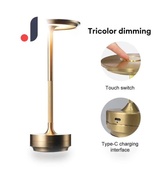 Retro LED Desk Lamp with Touch Sensor — Study & Desk Lighting, Modern Home Furnishing