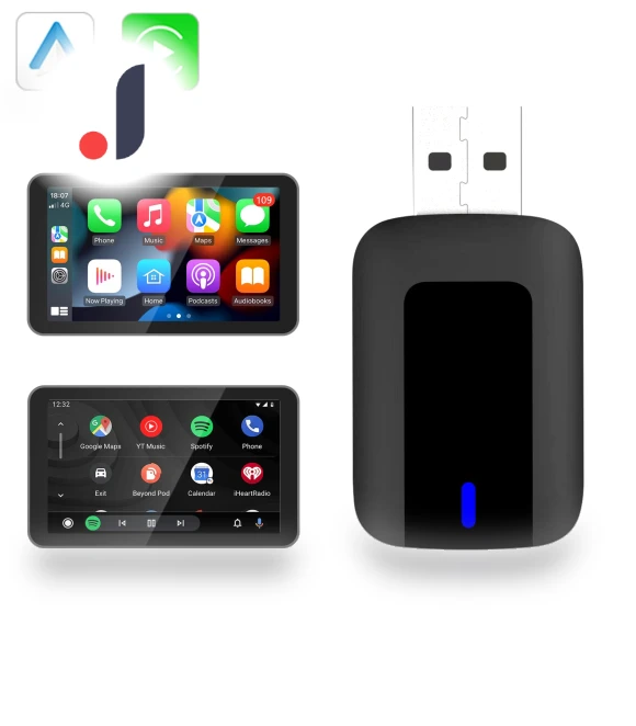 Wireless CarPlay Android Auto Adapter — Car Essentials, Rustic Elegance House