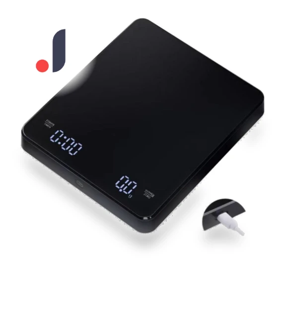 Digital Rechargeable Coffee Scale with Timer — Weight Management Tools, DC-HOME Textile