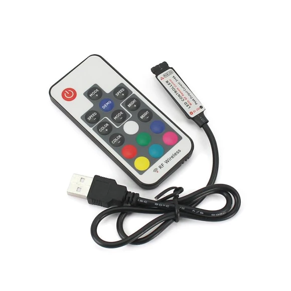 RGB LED Controller with Remote — LED Strip Lights, JadeBamboo Chargers Warehouse