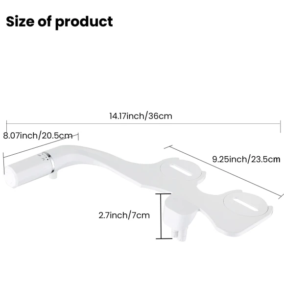 Smart Bidet Seat with Dual Nozzles, WoW Home