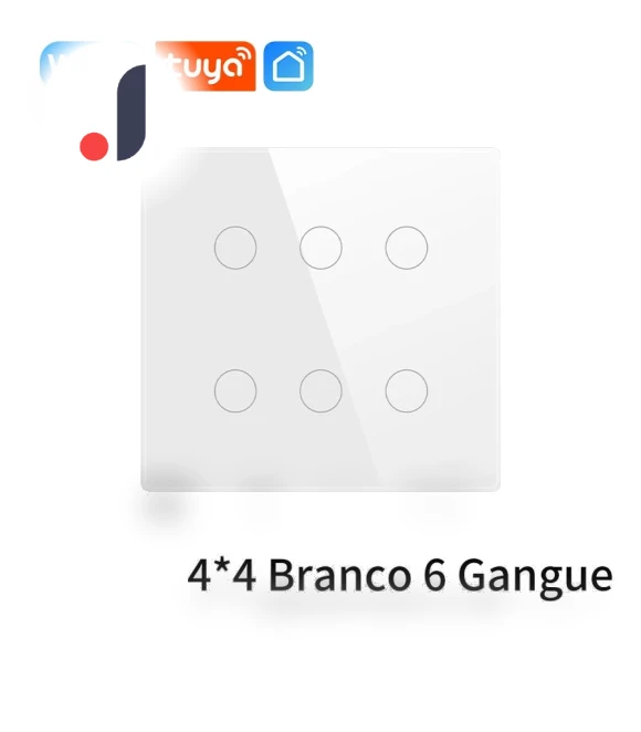 Smart Switch 4x4 Brazil Standard — Smart Home Hubs & Controllers, Modern Home Furnishing