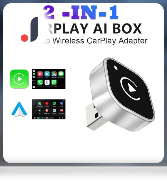 2 in1 Wired to Wireless CarPlay Android Auto Adapter — Stereo Receivers, AutoSphere
