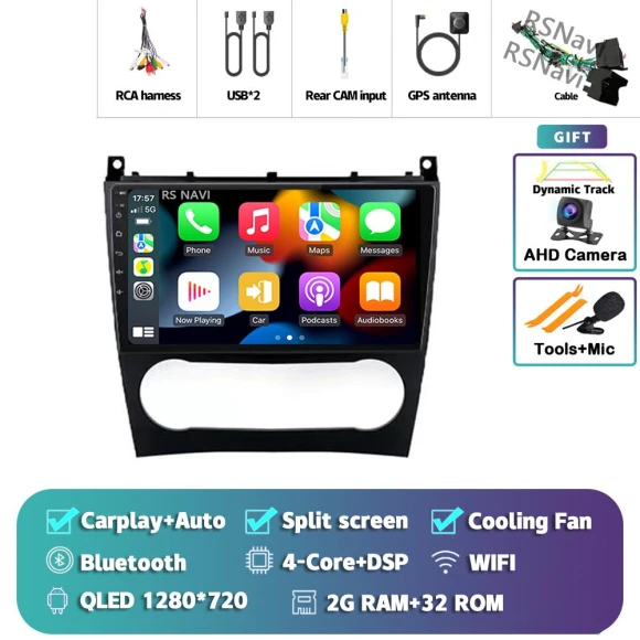 Android 14 Carplay Auto Multimedia Stereo Navigation Head Unit — Car Infotainment System, AutoSphere