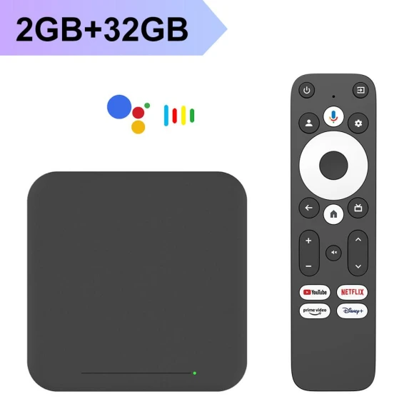 UHD Google TV Box — Smart TV, Blackin