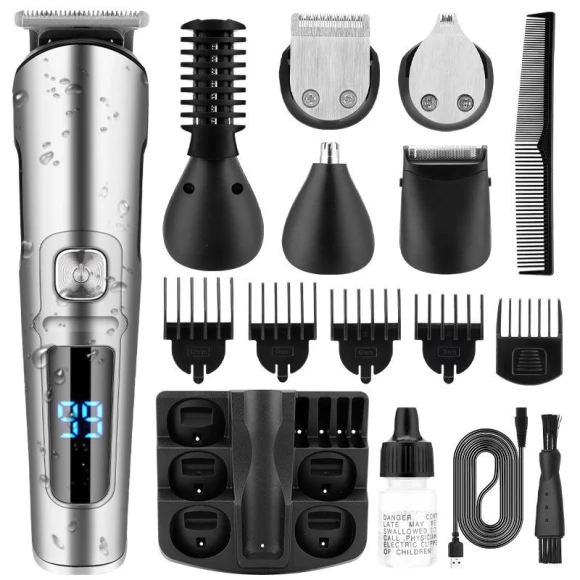 Multifunctional Hair Trimming Kit with Digital Display, Super Case
