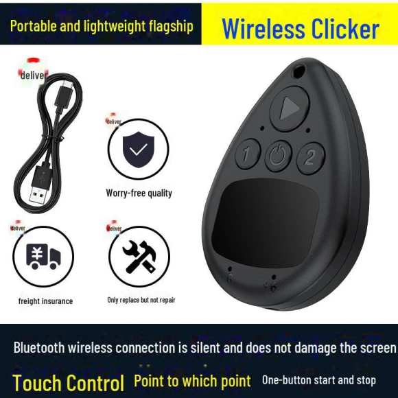 Premium Wireless Bluetooth Touch Screen Auto Clicker, Got Now