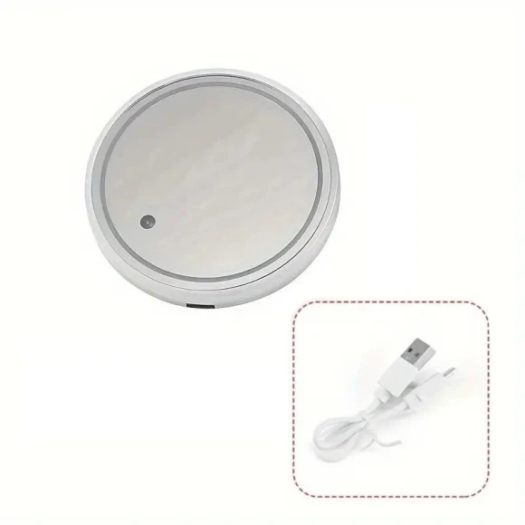 Car Coasters Cup Holder LED Light Mats, Dream Garage