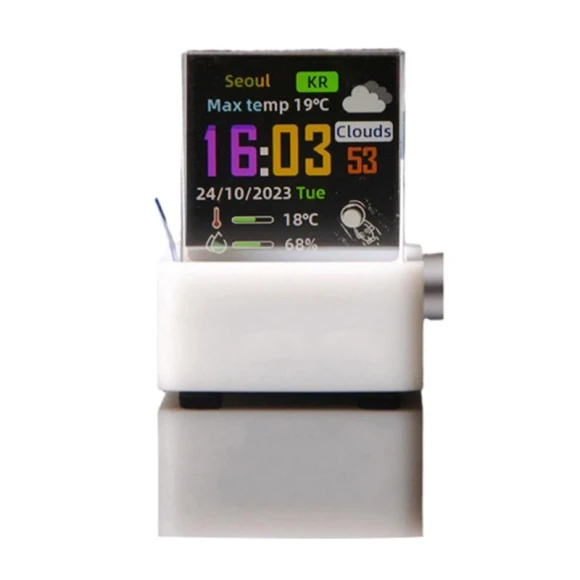 Holographic Photo Display Smart Weather Station Digital Clock, Hein-M