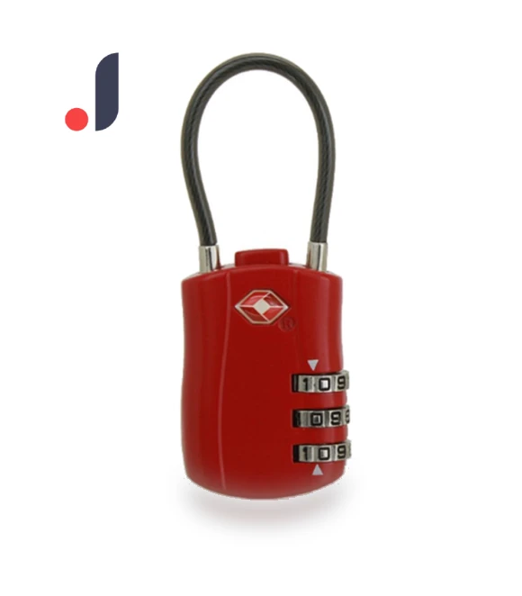 Portable TSA Customs Lock Smart Combination Lock Padlock with Steel Cable — Luggage Locks, SHzeshen