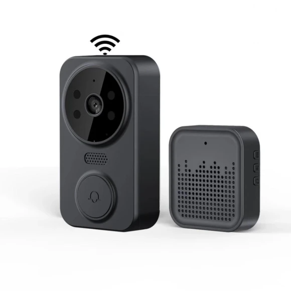 Wireless Doorbell with Customizable Voice Announcements and HD Real-Time Video, lingfeng