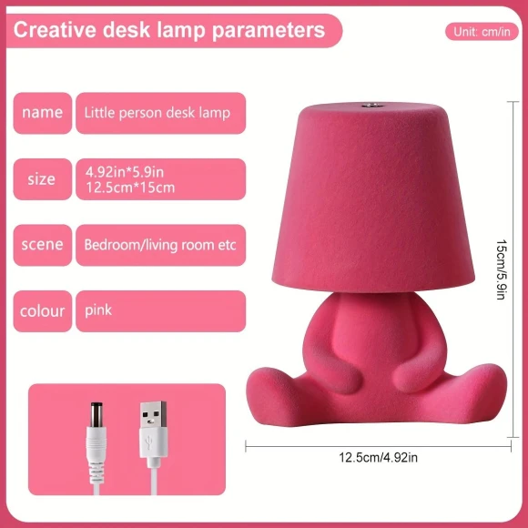 Cute Cartoon Plush Doll Table Lamp, Houspace