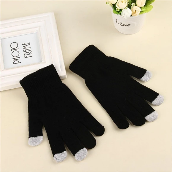 Fashionable Elastic Warm Full-Finger Touchscreen Gloves, ZapetuVigo
