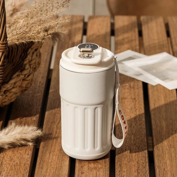 Smart Thermos with LED Temperature Display — Beverage Warmers, Cosy Homes