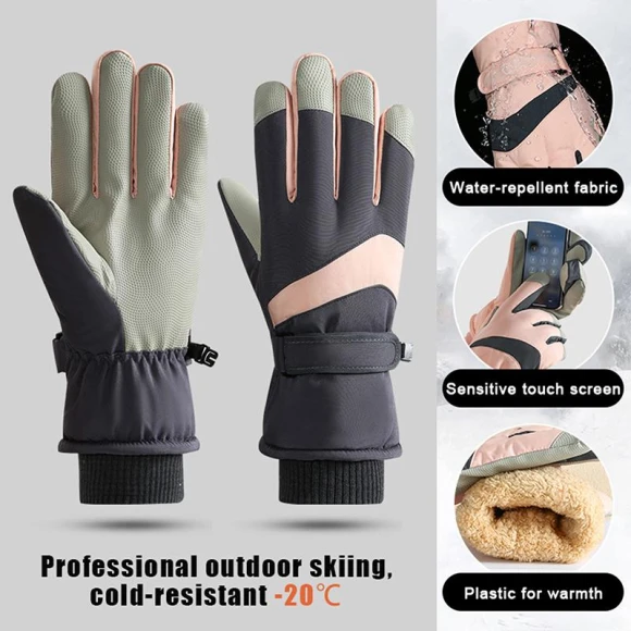 Winter Ski Gloves — Heated Gloves, Sixx