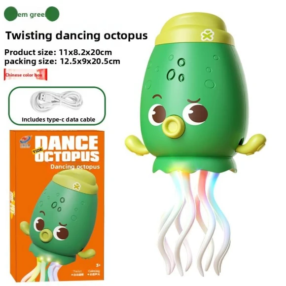 Electric Dancing Toy with LED Lights and Music, LuxeBead