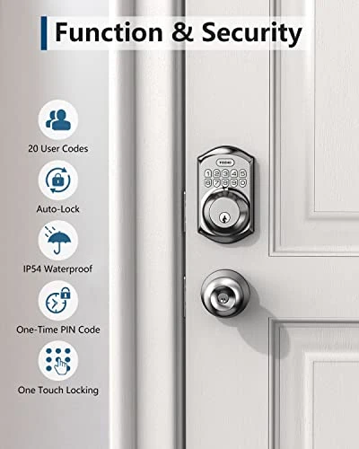 Keyless Entry Door Lock with Keypad — Smart Lock, TEEHO