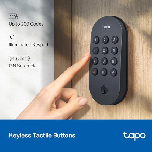 Smart Wi-Fi Deadbolt Door Lock — Smart Lock, Tapo
