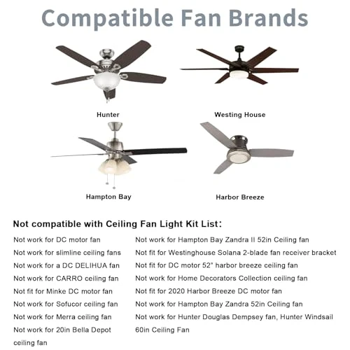Universal Smart WiFi Ceiling Fan Remote Control Kit, Humpptom